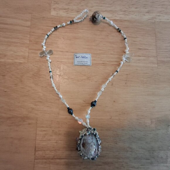 One Of A Kind Handcrafted TURITELLA Necklace – BEAUTIFUL - Picture 1 of 11